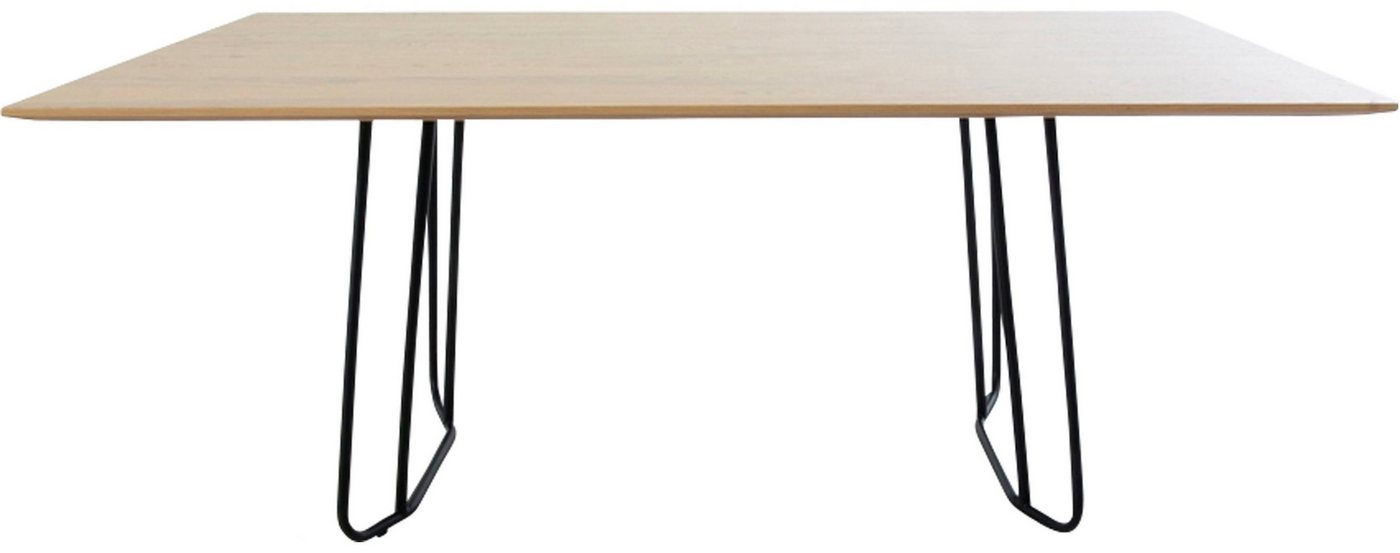 K+W Komfort & Wohnen Esstisch Pego, rechteckige Tischplatte, Echtholzfunier in Asteiche bianco von K+W Komfort & Wohnen