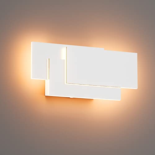 K-Bright LED Wandleuchten Innen,24W,IP20 Mordern Wandlampe LED Wandbeleuchtung für Wohnzimmer Schlafzimmer Treppenhaus Flur Warmweiß 3000K,Weiß von K-Bright