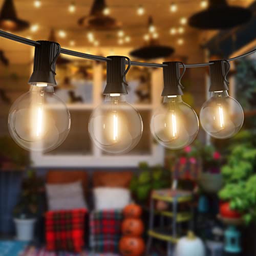 K-Bright Lichterkette Außen Glühbirnen, 15M Outdoor Lichterkette G40 25+1 LED Birnen Wasserdicht Led Lichterkette Garten Retro Lichterkette Decor für Innen Aussen Weihnachten Hochzeit Party Warmweiß von K-Bright