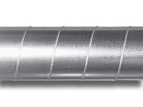 Wickelfalzrohr Stahl Lüftungsrohr verzinkt System Ø 100, Länge 1 m von K-TECH-PRO
