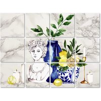 K&L Wall Art Fliesenaufkleber »Mediterane Komposition«, selbstklebend von K&L WALL ART