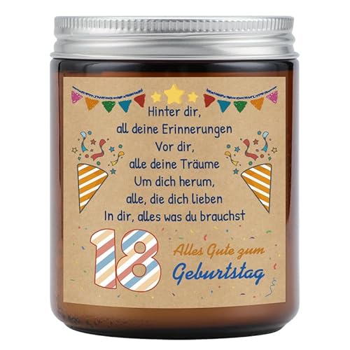 KAAYEE 18 Geburtstag Frauen, Aromatherapie Kerze Geschenk zum 18 Geburtstag, 2006 Geschenkideen zum Geburtstag, 18 Geburtstagsgeschenk für Beste Freundin, Ehefrau, Ehemann, Schwester, Kollegin von KAAYEE