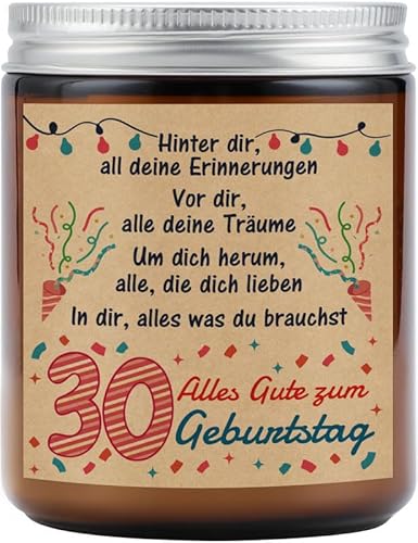 KAAYEE 30 Geburtstag Frauen, Aromatherapie Kerze Geschenk zum 30 Geburtstag, 1994 geschenkideen zum geburtstag, 30 geburtstagsgeschenk für beste Freundin, Ehefrau, Ehemann, Schwester, Kollegin von KAAYEE