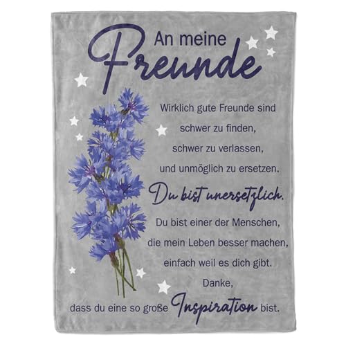 KAAYEE Geschenk für Freundin, Decke Beste Freundin Geschenke, Geburtstagsgeschenk für Freundin, Weihnachten, Freundschaft Geschenk für Freunde, BFF Geschenke von KAAYEE