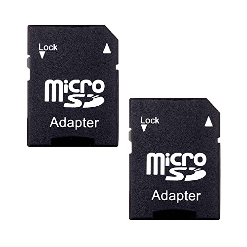 Nur Micro-SD-Kartenadapter,2 PCS SD-Kartenadapter für Micro-SD-Karten für Tablet Mobile Schwarz von KAIAIWLUO