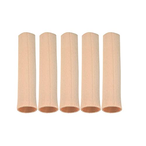 KAIAIWLUO Zehenkappen,5er Pack Silikon Zehenschutz Schlauchbandage Professional Zehen Kissen Tube Ärmel Weiche Gel Mais Pad für Blasen Schwielen Schmerzlinderung 15CM von KAIAIWLUO