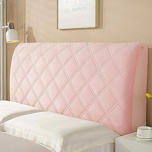 KAYBTNT Bett Kopfteil Bezug, Weicher Stretch Bed Headboard Cover, Staubdicht Waschbar Bettkopfteil Husse, Universell Verdicken Kopfteilbezug überzug für Full Twin Queen King,Rosa,120cm von KAYBTNT