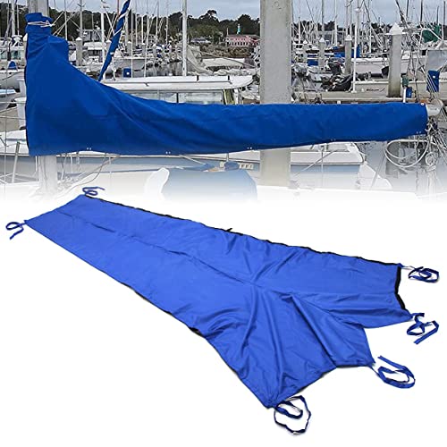 KAYBTNT Ripstop Segelschiff Abdeckung, Segelboot Großsegel Abdeckung, 420D Oxford-Stoff UV-Beständig. Wasserdichtes Staubdicht Segelboot Schutzhüllen mit Selbstklebende Gurte,10 to 11FT/340x95cm von KAYBTNT