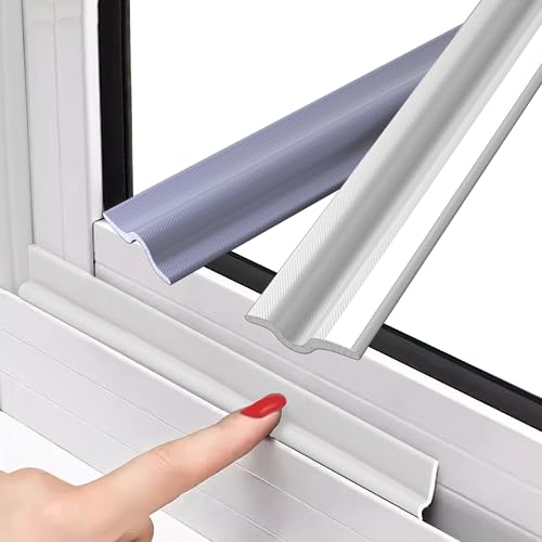 Weiß 5m Dichtungsband für Fenster Türdichtung selbstklebend Zugluftstopper,Schaumstoff Fensterdichtung Türabdichtung Tür Dichtung unten,Dichtband fenster Innen kann auch für Garderobe,Schiebetüren von KAYLEINSTER