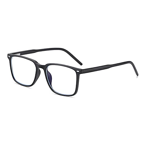 KDOQ Tr90 Light Frame Square Blue Light Blocking Brille für Männer und Frauen Anti Blue Ray Computer Eyewear Mattschwarz von KDOQ