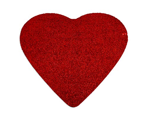 Keilbach Amore.red Fußmatte, Polyamidfasern mit PVC-Rücken, rot, Maße 78 cm x 78 cm, Höhe 0,9 cm von Keilbach