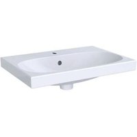 Acanto Waschtisch Compact 500631, mit Hahnloch, mit Überlauf, 600x420mm, Farbe: Weiß - 500.631.01.2 - Keramag von KERAMAG