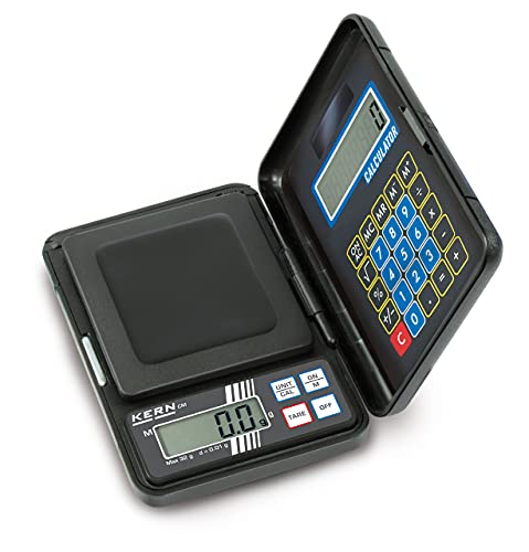KERN Taschenwaage CM 150-1N (Wägebereich max. 150 g, Ablesbarkeit 0,1 g, mit integriertem Taschenrechner, inkl. Batterien), mittel von KERN
