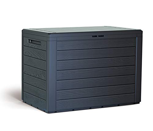 KG KITGARDEN - Mehrzweck-Aufbewahrungsbox für den Außenbereich, Kapazität 190 l, 78 x 44 x 55 cm, braun, Multi-Storage-Box 190 l von KG KITGARDEN