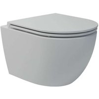 Oudee - Wand-Kompakt-WC mit SoftClose-Sitz, Vortex Rimless, weiß 30102002 - Kielle von KIELLE