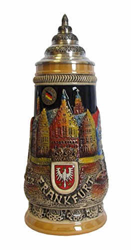 Bierkrug Frankfurt Reliefseidel 0,5 Liter Bierseidel KI 305 0,5L Frankfurt von KING