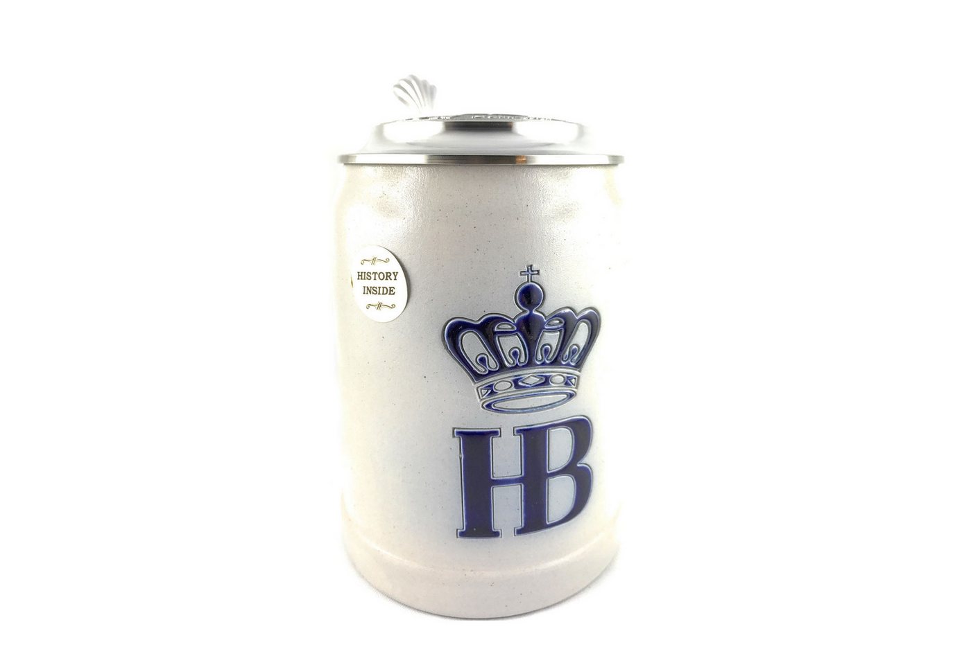 KING Bierkrug HB Hofbraeuhaus Salt glazed 0,5 Liter german beer mug von KING