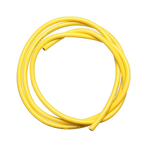 KINGDUO Gelb 2M 8/10/12/14/16/18/20/22/24/26 AWG Silikon Draht SR Kabel-12AWG von KINGDUO