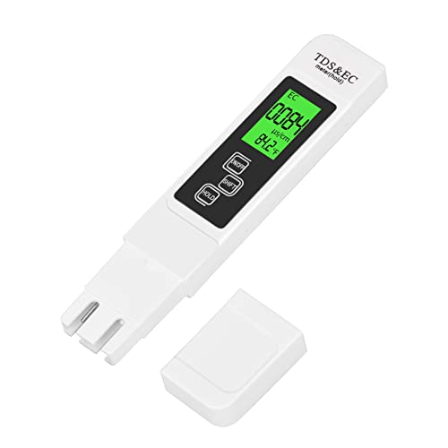 TDS Messgerät für Trinkwasser, 3 in 1 Digital Wasserqualität Tester, EC Temperatur Messgerät für Trinkwasser Pool Aquarium Fischteich Schwimmbad von KINGOZOYI