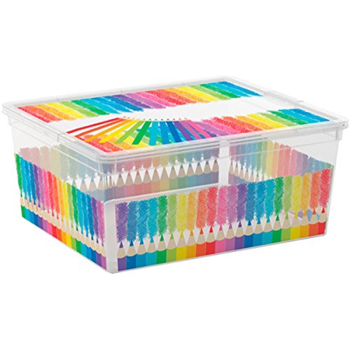 KIS Aufbewahrungsbox C Box Style Colours Arty 18 Liter, Plastik, Mehrfarbig, 40 x 34 x 17 cm von KIS
