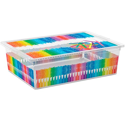 KIS Aufbewahrungsbox C Box Style Colours Arty 27 Liter, Plastik, Mehrfarbig, 55 x 38.5 x 16.5 cm von KIS