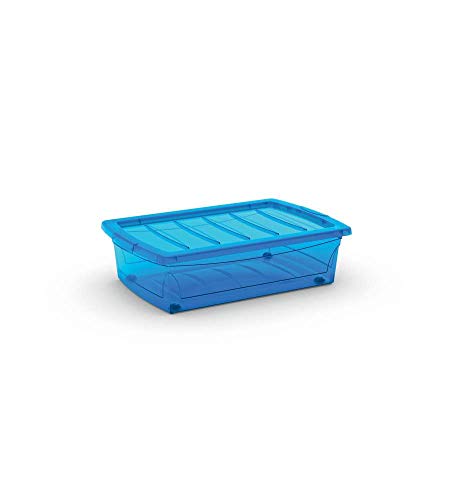 KIS Aufbewahrungsbox Spinning Box 30 Liter in blau, Plastik, 58.5x39x16 cm von KIS
