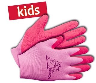 KIXX Nylon/Latex Handschuhe, Rosa, 4 von KIXX