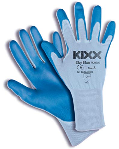 KIXX Nylon/Polyurethan Handschuh, Himmelblau, 7 von KIXX