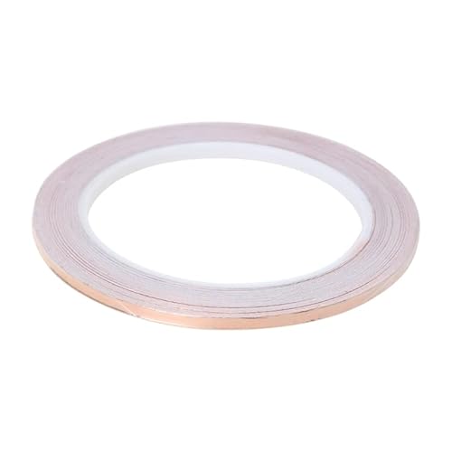 KLVN Single Sided Conductive Copper Tape with Adhesive for EMI Shielding Stained Glass Soldering Electrical Repairs Tape 1pcs (Size : 4mm) von KLVN