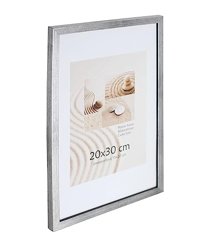 Holz Bilderrahmen Plexi Foto Rahmen Collage Wanddeko Poster S111: Farbe: Silber | Format: 21x29,7 A4 von KM Foto