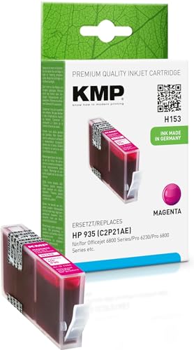 KMP H153 12 ml Magenta Ink Cartridge – Ink Cartridges (HP, Magenta, Officejet 6812 Officejet 6815 Officejet 6820 6822 Officejet Officejet 6825 Officejet Pro 6235..., Standard, 12 ml, Inkjet) von KMP know how in modern printing