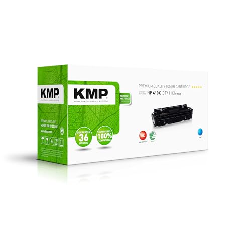 KMP Toner für HP 410X Cyan (CF411X) von KMP know how in modern printing