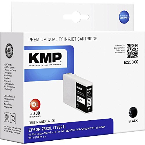 KMP know how in modern printing Patrone Epson T7891 black pigm. 4600 S. E220BXX remanufactured von KMP know how in modern printing