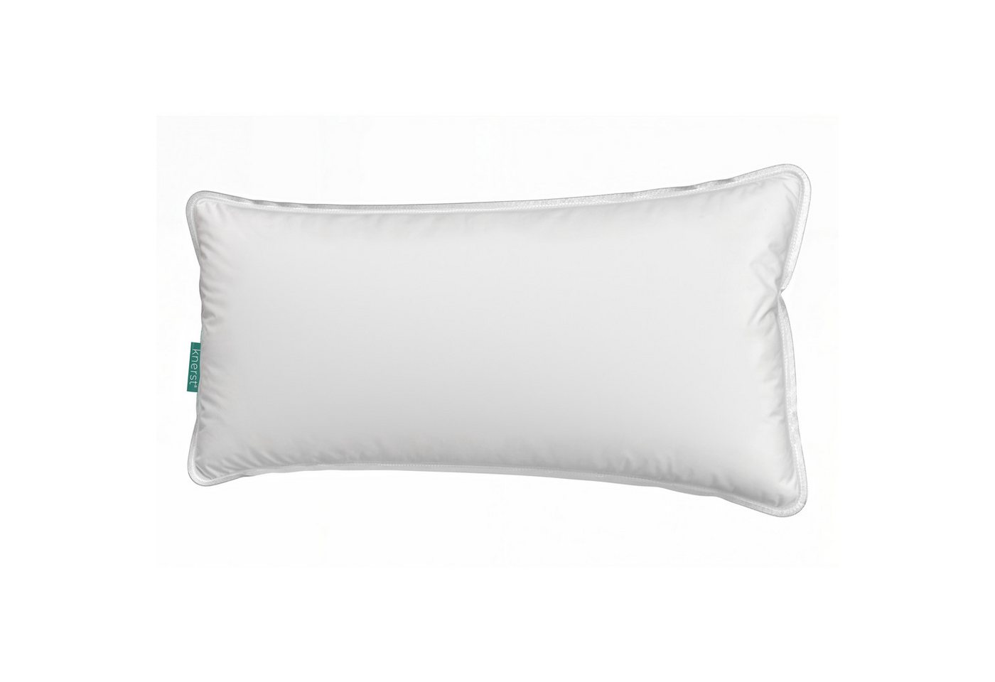 Kopfkissen, KNERST, Füllung: NanoCloudFill Technologie – 100% Polyester, ergonomisches Schlafkissen ideal für jede Schlafposition, Kissen mit eleganter, weißer Biese von KNERST