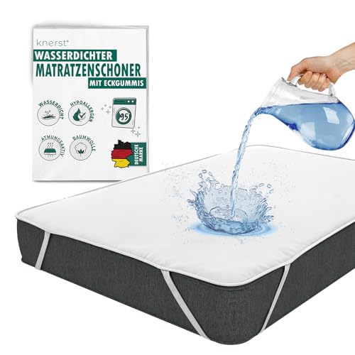 Matratzenschoner 70x140 Baby wasserdicht - wasserdichte Matratzenauflage - Wasserdicht, Atmungsaktiv & Antibakteriell - Nässeschutz 70x140 waschbar - Nässeschutz Matratze mit hygienischem Schutz von KNERST