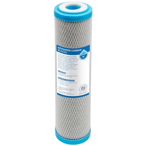 Aktivkohle Wasserfilter 10" Filtereinsatz Filterkartusche Filterpatrone Vorfilter Activkohl (1 Stück, Aktivkohle) von KNM TRADE