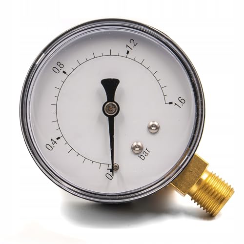 Manometer unten 1/4" radial Ø 63mm (Ø 63mm 10 bar unten) von KNM TRADE