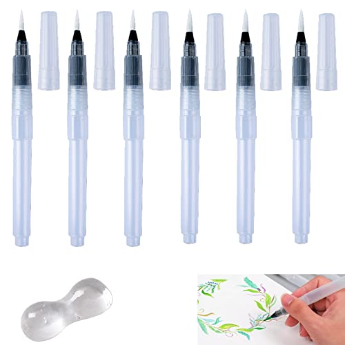 Aquarellpinselstifte Bürste,Pinsel Stifte mit Wasser,Aquarell Wasser Pinsel Stift,Aquarell Pinsel Tinte Stift,Wasser Aquarellpinselstifte,Aquarellpinsel,Wasserpinsel Aquarell zum Ausmalen,155mm von KOAHDE