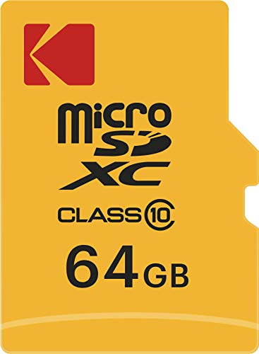 Kodak 64 GB Class 10 Microsd-Speicherkarte mit SD-Adapter von KODAK