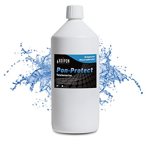 KOIPON Pon-Protect 1L Teichwasseraufbereiter zur Teichreinigung von Chlor und Schwermetallen im Teichwasser, Fischteich und Gartenteich von KOIPON