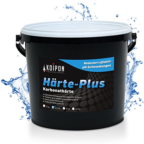 KOIPON Härte-Plus 2,5 kg Teichwasseraufbereiter zur Teichpflege und Stabilisierung von KH-Wert & pH-Wert im Fischteich und Gartenteich von KOIPON