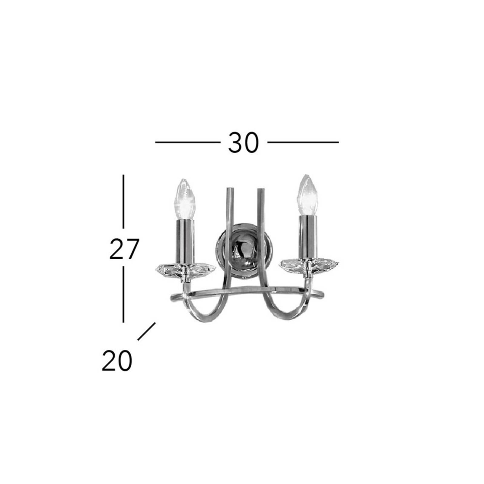 KOLARZ Imperial Wandleuchte, messing, zweiflammig von KOLARZ