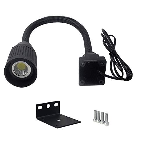 KOLHGNSE 5W CNC Maschinenlampe LED Magnetische/Fixed Base Arbeitsleuchte Flexibel Licht Arm für werkbank beleuchtung werkstatt zubehör (fixed base) von KOLHGNSE