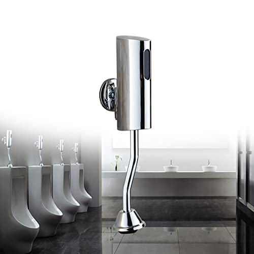 Wandmontage G1/2" Urinal Druckspüler Automatische Sensor Toilette Spülventil Spülung 40~70cm für Badezimmer Toilette Flusher Armaturen WC (Galvanisierte Version mit Einstellung) von KOLHGNSE