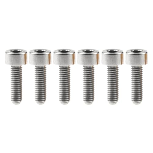 6pcs Titanium Bolts M3x6 8 10 12 15 18mm Allen Socket Head Screws, Titanium, M3,6mm von KONGNY