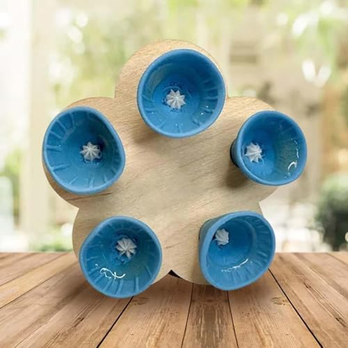 Bee Cups for Thirsty Bees Garden, Bee Insect Drinking Cup, Bee Hotel, Insect Hotel, Bee Cups Pollinators (Blue, one Size) von KOOMAL