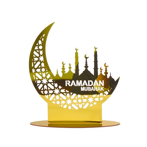 Eid Mubarak Acrylic Ornament, Ramadan Table Plaque Ornament, Ramadan Mubarak Eid Decorations (A) von KOOMAL