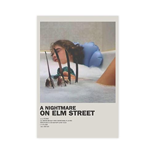 KOURT Classic Movie A Nightmare on Elm Street Vintage Leinwand Poster Schlafzimmer Dekor Sport Landschaft Büro Zimmer Dekor Geschenk Rahmen: 60 x 90 cm von KOURT