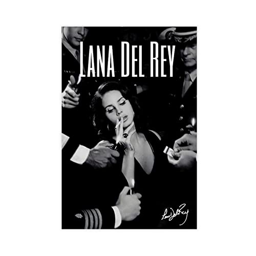 Singer Lana Del Rey Posters Signed Limited Edition Poster Leinwand Poster Wand Kunst Dekor Drucken Bild Gemälde Für Wohnzimmer Schlafzimmer Dekoration Unframe:16x24inch(40x60cm) von KOURT