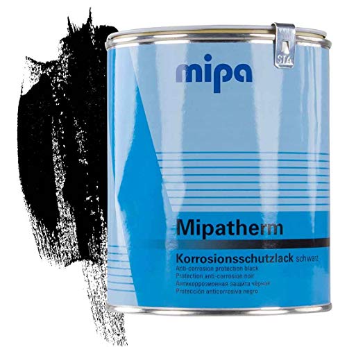 MIPA | Thermo- /Auspufflack | SCHWARZ | 0,75 l | restaurieren | Traktor | lackieren | Farbe | Trecker | Frontlader | Lack | Lackierung | Farbton | schnelltrocknend | deckend von KR AGRAR